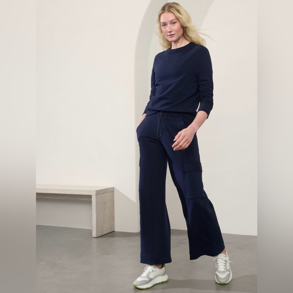 Athleta Retroterry Wide Leg Cargo Pant // Navy - Picture 1 of 14